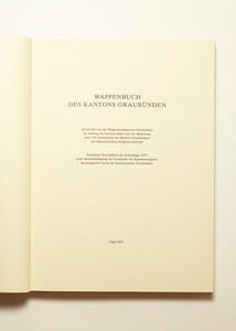 Wappenbuch des Kantons Graubünden.