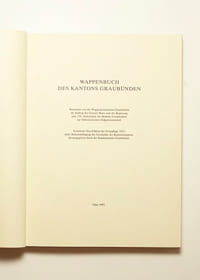 Wappenbuch des Kantons Graubünden.