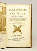 Les Ecosseuses, ou les Œufs de pasques; Suivi de l'Histoire du porteur d'eau ou les amours de la ravaudeuse, comédie. Seconde partie des Etrennes de la Saint-Jean. [relié avec] Les Étrennes de la Saint-Jean. par VADE Jean; CAYLUS comte de; VERRUE comtesse de; MAUREPAS comte de; MONTESQUIEU président de; MONCRIF; CREBILLON Fils; et al: - Image 2