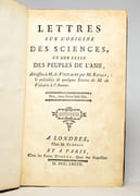 Lettres sur l'origine des sciences, et sur celle des peuples de l'Asie... par BAILLY Jean-Sylvain: - Image 2