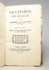 Le citadin de Gen&egrave;ve, ou response au cavalier de Savoye.. [SARASIN Jean; LECT Jacques]:
