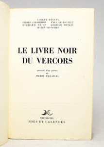 Le livre noir du vercors.