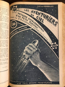 Les Aventuriers du ciel. Voyages extraordinaires d'un petit parisien dans la stratosphère, la Lune et les planètes.. NIZEROLLES René Marcel de ...