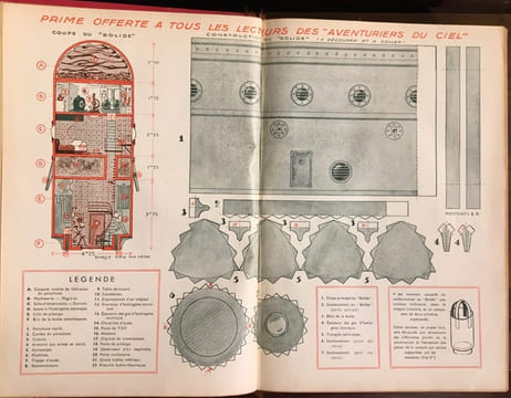 Les Aventuriers du ciel. Voyages extraordinaires d'un petit parisien dans la stratosphère, la Lune et les planètes.. NIZEROLLES René Marcel de ...