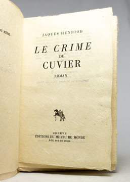 Le crime du cuvier.. HENRIOD Jaques: