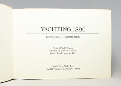 Yachting 1890. L'éphémère et l'immuable.