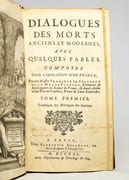 Dialogue des morts anciens et modernes, avec quelques fables composez pour l'éducation d'un prince... par FENELON François de SALIGNAC de la MOTTE: - Image 3
