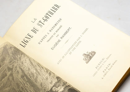 La ligne du St-Gothard d'après J. Hardmeyer traduit et remanié par Eugène Rambert.