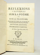 Réflexions critiques sur la poésie et sur la peinture. par DUBOS Jean-Baptiste abbé: - Image 2