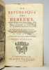 La république des Hébreux [suivi de] Antiqutez judaïques, ou remarques critiques sur la république des Hébreux.. CUNAEUS Pierre - GOEREE H.-Willem - ...