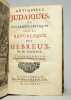 La république des Hébreux [suivi de] Antiqutez judaïques, ou remarques critiques sur la république des Hébreux.. CUNAEUS Pierre - GOEREE H.-Willem - ...