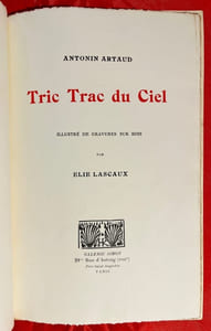 Tric trac du ciel. Illustré de gravures sur bois par Elie Lascaux.