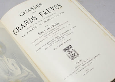 Chasses aux Grands Fauves dans l'Afrique centrale.