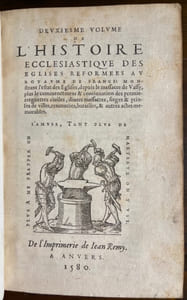 Histoire ecclésiastique des églises réformées au royaume de France.