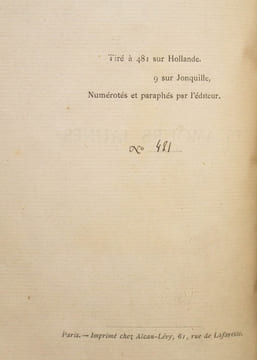 Les amours jaunes. Ça - Les amours jaunes - Raccrocs - Sérénade des sérénades - Armor - Les gens de mer - Rondels pour après.. CORBIÈRE Tristan: