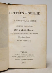Lettre à Sophie sur la physique, la chimie et l'histoire naturelle.