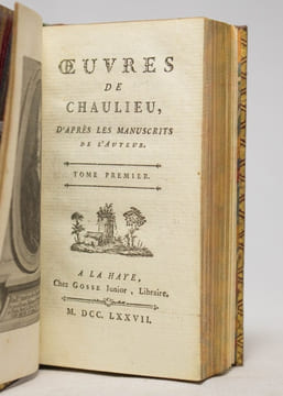 Oeuvres de Chaulieu, d'après les manuscrits de l'auteur.. CHAULIEU Guillaume Amfrye de: