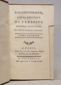 Roland furieux, poëme héroïque de l'Arioste. Nouvelle traduction par Mm. Panckoucke et Framery.