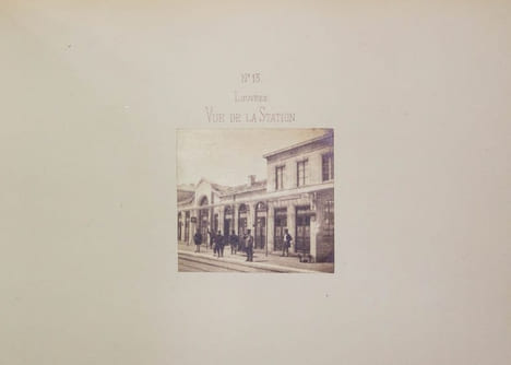 Chemin de fer du Nord. Ligne de Paris à Compiègne par Chantilly. Petites vues photographiques.. BALDUS Édouard: