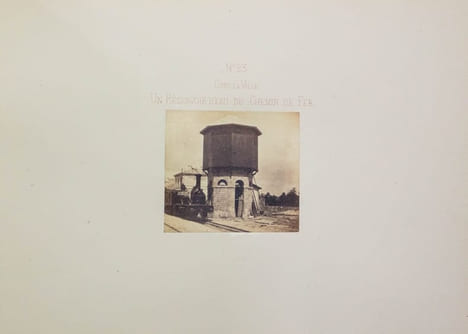 Chemin de fer du Nord. Ligne de Paris à Compiègne par Chantilly. Petites vues photographiques.. BALDUS Édouard: