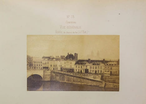 Chemin de fer du Nord. Ligne de Paris à Compiègne par Chantilly. Petites vues photographiques.. BALDUS Édouard: