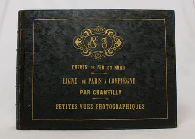 Chemin de fer du Nord. Ligne de Paris à Compiègne par Chantilly. Petites vues photographiques.