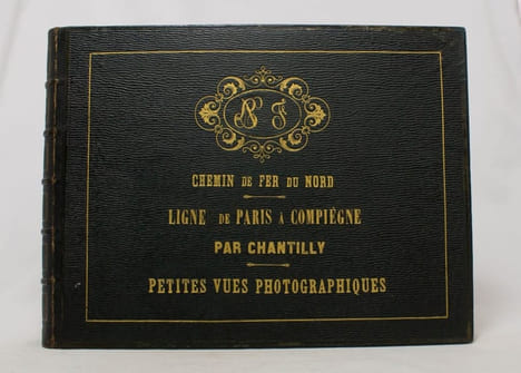 Chemin de fer du Nord. Ligne de Paris à Compiègne par Chantilly. Petites vues photographiques.. BALDUS Édouard: