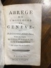 Abrégé de l'histoire de Genève, et de son gouvernement ancien & moderne.. KEATE George; LOROVITCH Antoine (trad.):