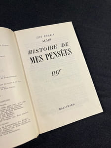 Histoire de mes pensées.