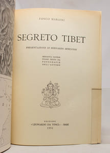 Segreto tibet. Presentazione di Bernado Berenson.