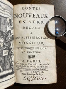 Contes nouveaux en vers. Dédiez a son altesse royale Monsieur, frère unique du Roy.