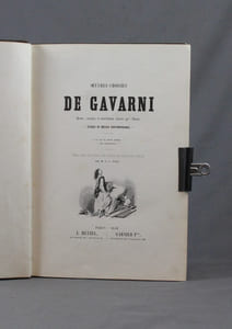 Oeuvres choisies de Gavarni. Revues, corrigées et nouvellement classées par l’Auteur. Etudes de moeurs contemporaines. La vie de jeune homme. Les débardeurs. Avec des notice en tête de chaque série.