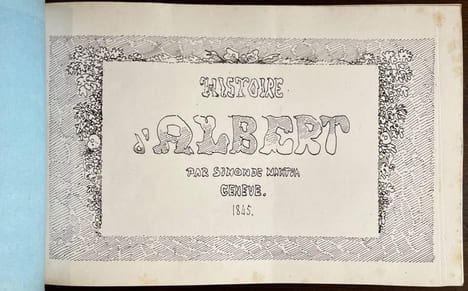 Histoire d'Albert par Simon de Nantua.. TÖPFFER Rodolphe: