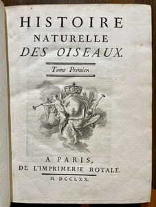 Histoire naturelle des oiseaux.