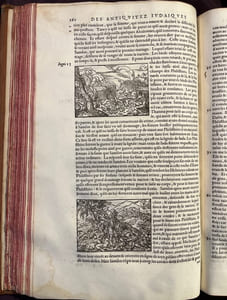 Histoire de Fl. Iosephe sacrificateur Hebrieu, de La guerre, destruction & captivité des Iuifs. Un Traité du martyre des Machabées. La vie de l’Auteur, escrite par luy-mesme. Le tout traduit nouvellement en François par François Bourgoing. Avec Indice des chapitres & principales matières.