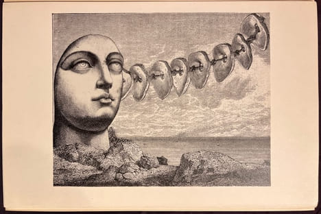 Les cris de la Fée. Seize collages de Max Bucaille.. BUCAILLE Max: