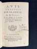 Avis au peuple sur sa sant&eacute;.. TISSOT [Samuel Auguste Andr&eacute; David]: