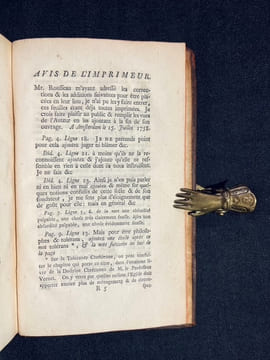 J. J. Rousseau citoyen de Genève à Mr. d'Alembert […] sur son article Genève dans le VIIeme volume de l'Encyclopédie, et particulièrement sur le ...