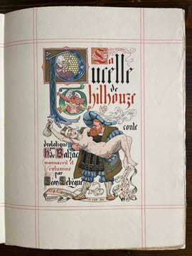 La pucelle de Thilhouze.. BALZAC Honoré de:
