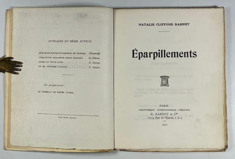 Éparpillements.. BARNEY Natalie Clifford: