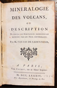 Minéralogie des Volcans, ou Description de toutes les Substances produites ou rejetées par les Feux souterrains.