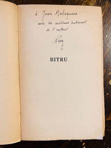 Bitru ou les vertus capitales. Roman.