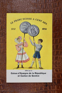 Le franc suisse a cent ans. Un petit historique de notre monnaie présenté par le Secrétariat général de Pro Juventute Zurich.