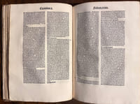 Super Matthei Euangeliare postilla Alberti magni. Prima et secunda partes postille super Evangeliare Luce Venerabilis d[omi]ni, domini Alberti magni quondam Ratisponens[is] Episcopi Ordinis Predicatorum.