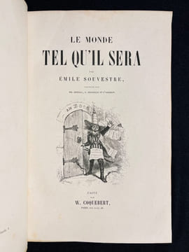 Le monde tel qu'il sera.. SOUVESTRE Émile: