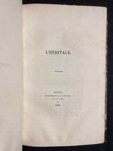 L'héritage.