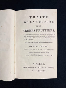 Traité de la culture des arbres fruitiers, contenant une nouvelle manière de les tailler, et une méthode particulière de guérir les maladies qui ...