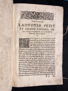 Der Landtschafft Waadt Satzung, und Statuten. Les loyx et statuts du pays de Vaud.