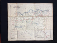 Carte des étapes de la province de Constantine avec l'indication des distances d'après les derniers documents officiels.