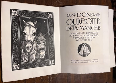 Don Quichotte de la Manche.. CERVANTES Miguel de; JOU Louis: